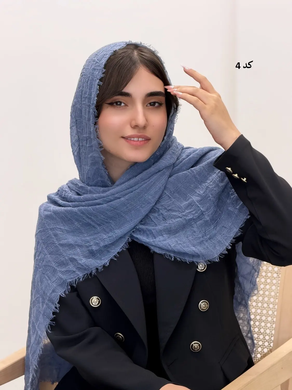 4610-شال کنفی گندم